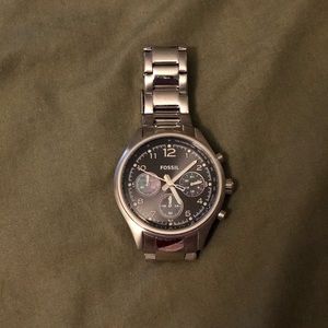 Fossil stainless steel chronograph watch